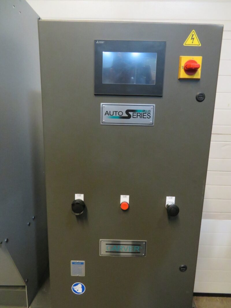 Carver 3895.4PL000 Plus Automatic Hydraulic 15 Ton Two-Post Press Heated Platens - Image 3