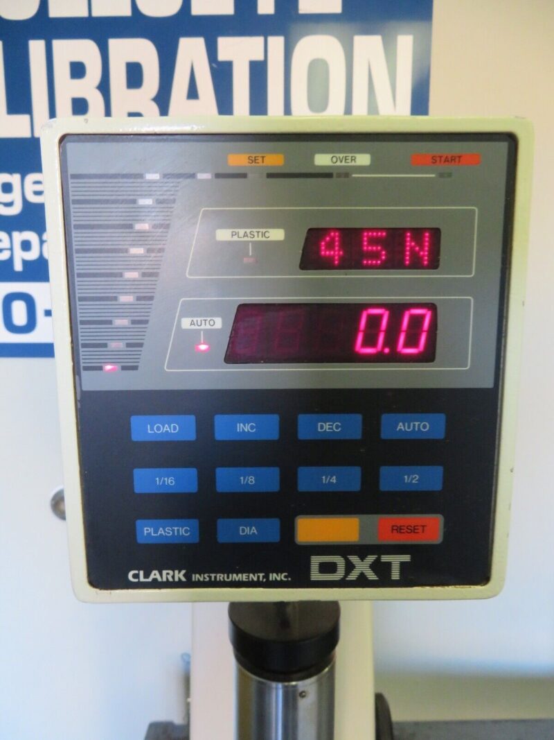 Clark Instrument DXT Superficial Digital Rockwell Type Hardness - Cal'd  PV28 - Image 4