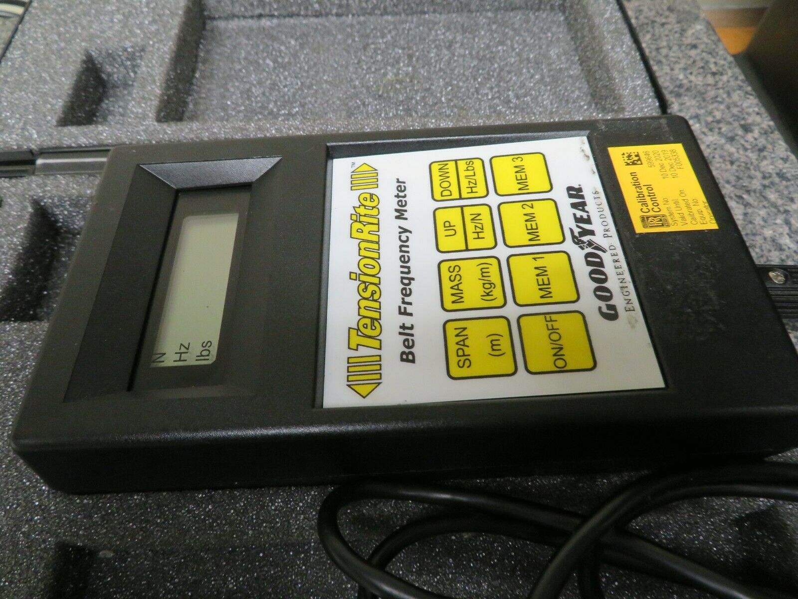 Continental Goodyear Tensionrite Belt Frequency Meter FREQUENCY METER