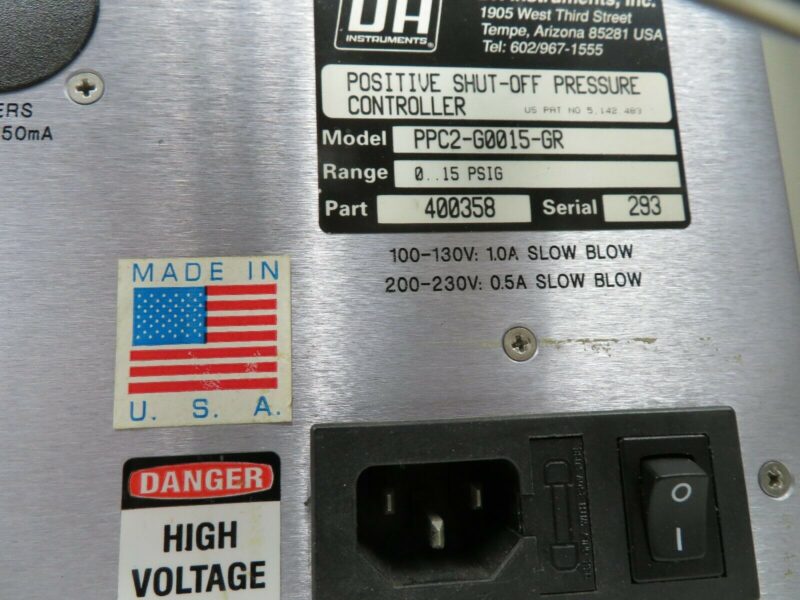 DHI/Dh Instruments PPC2 Positive Shutoff Pressure Controller/Calibrator - NV1 - Image 4