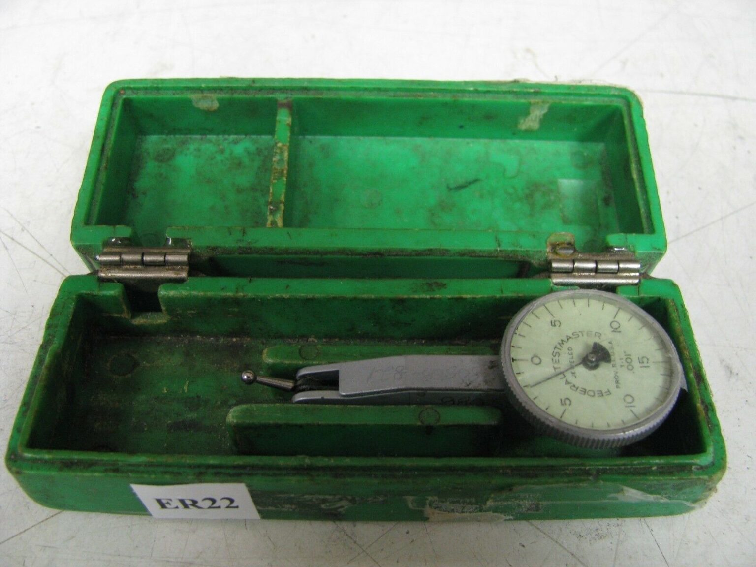 Federal Testmaster .001" Dial Test Indicator w/ hard plastic case