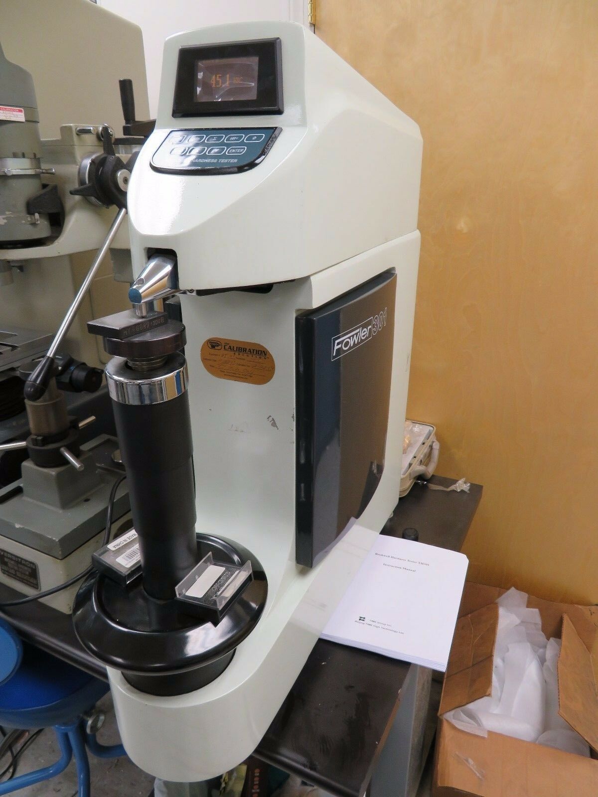 Fowler TH301 TH301 Digital Rockwell Hardness Tester Bullseye Calibration