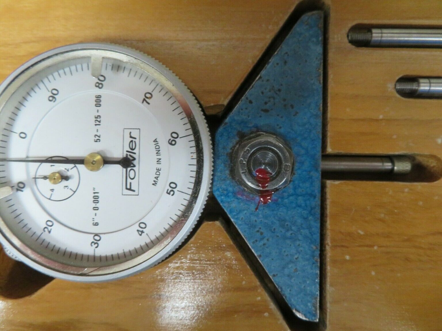 Fowler model 52125006 06"/.001" Depth Indicator Set w/ case
