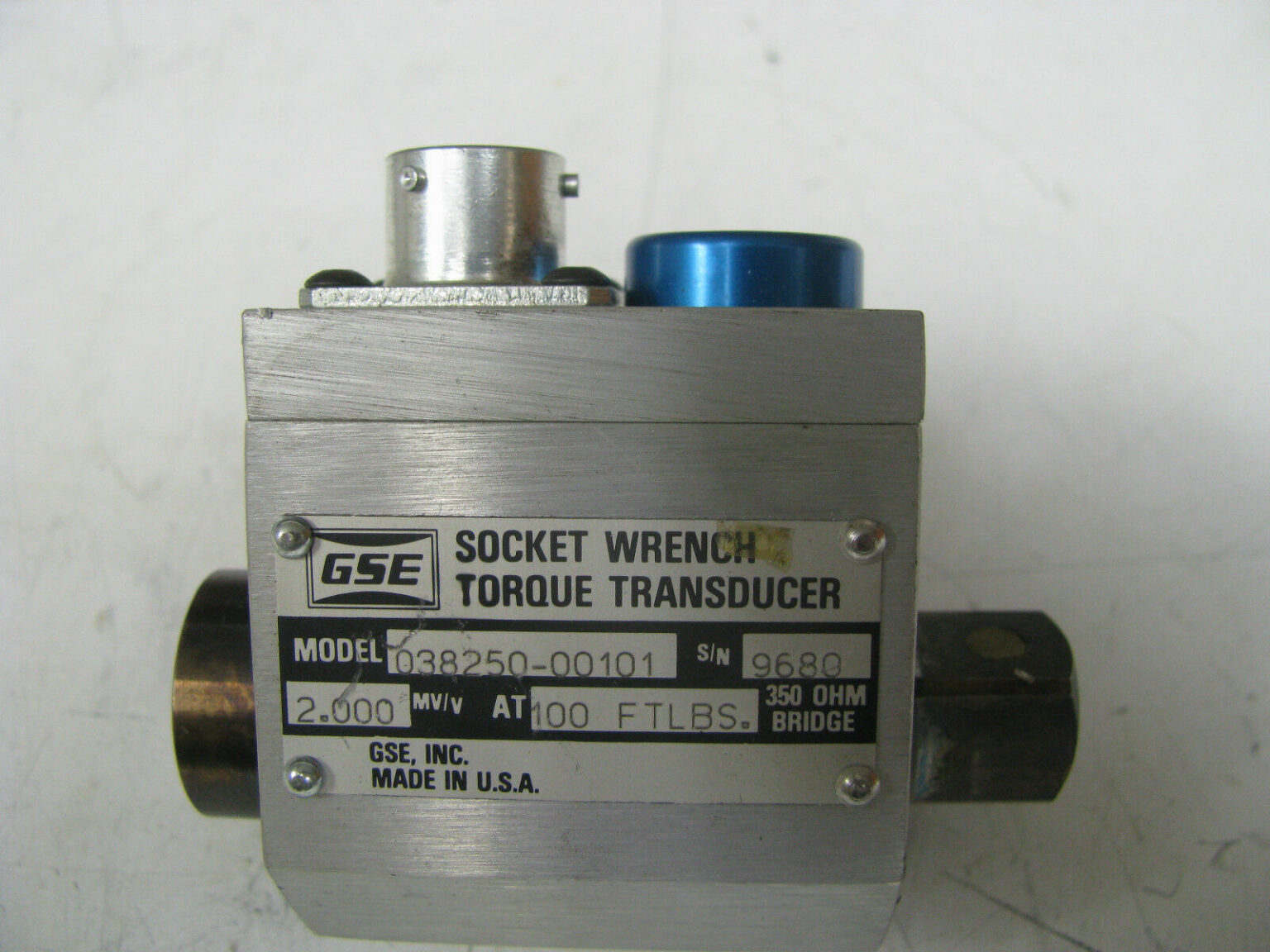 GSE Socket Wrench Torque Transducer 100 ft lbs GSE21 Bullseye