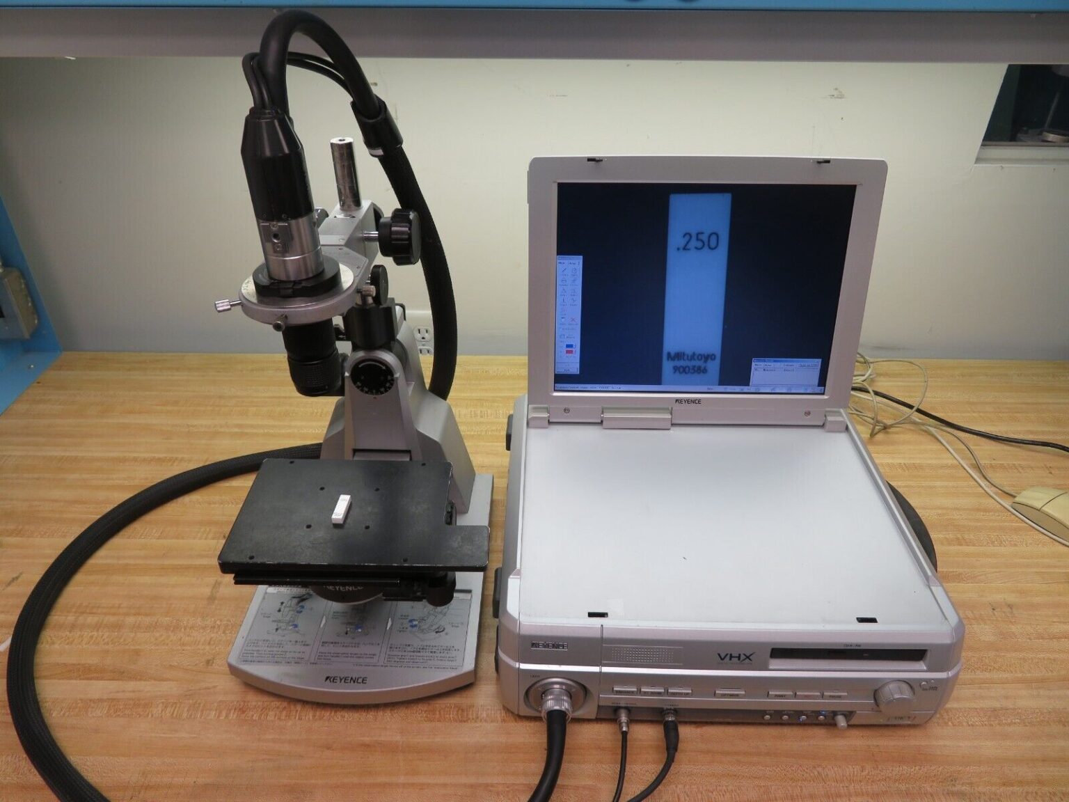 Keyence VHX100k High Resolution Digital Microscope Bullseye Calibration