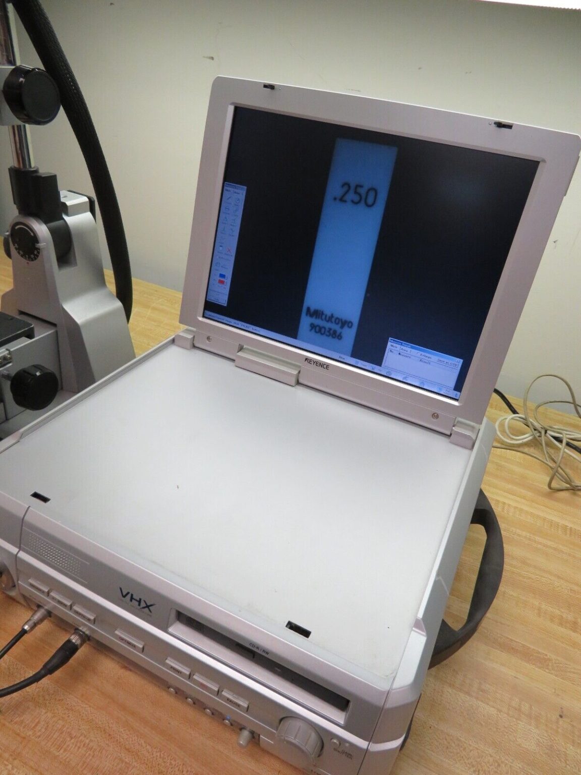 Keyence VHX100k High Resolution Digital Microscope Bullseye Calibration