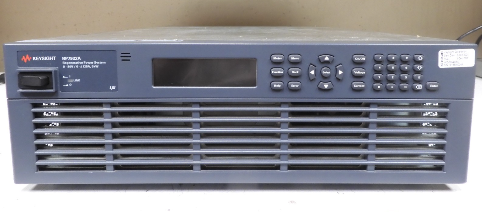 Keysight model RP7932A Regenerative Power System, 0-80V,0 ±125A, 5kW - QF27