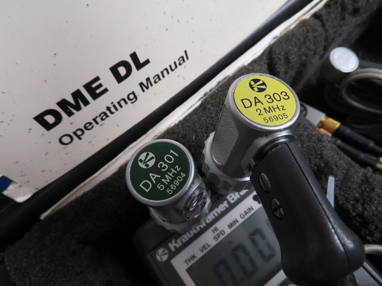 Krautkramer Branson DME DL High Precision Ultrasonic Thickness Gauge