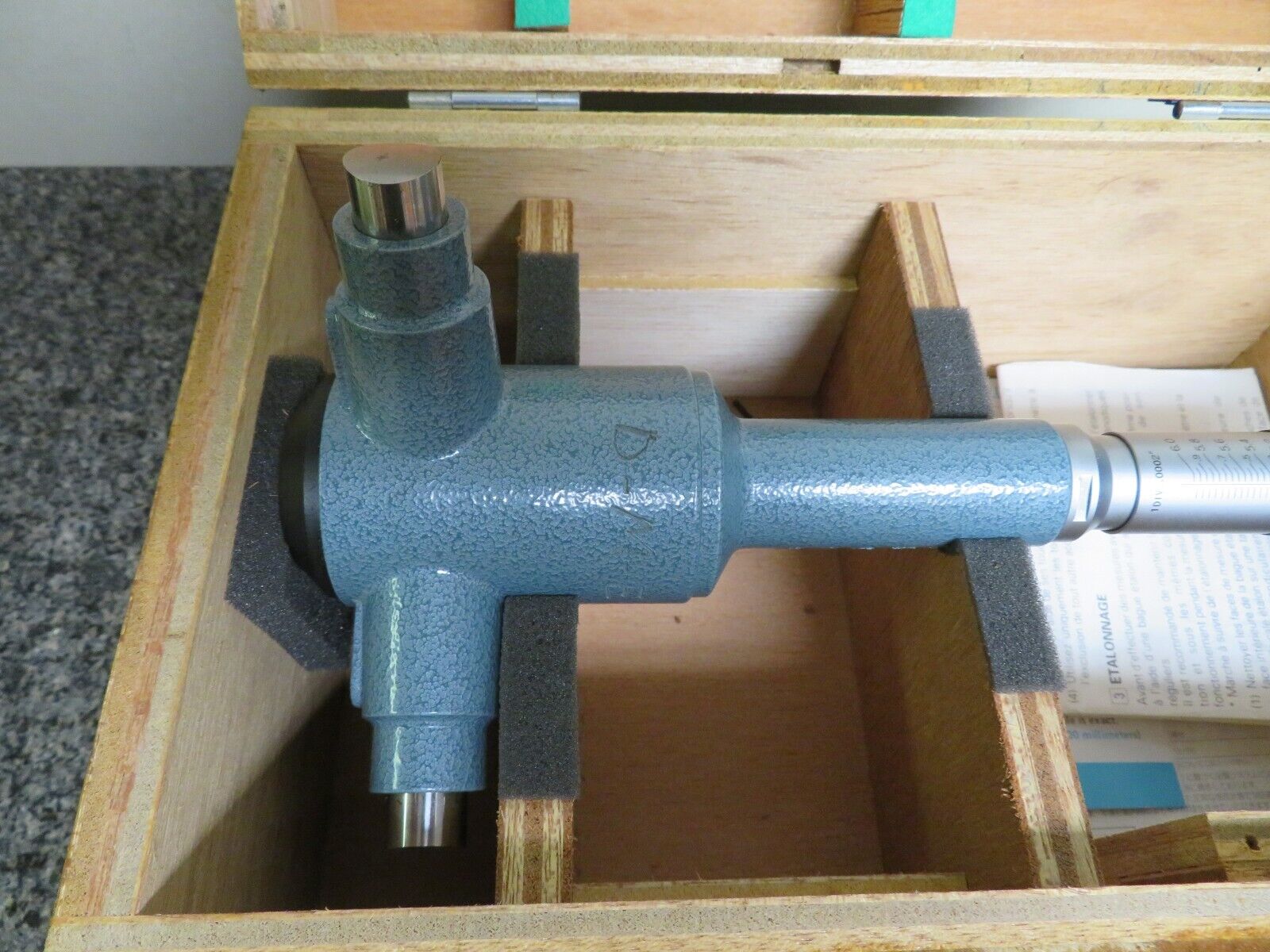 MITUTOYO 368 Holtest 3 point Bore Inside Micrometer 5-6″ Range 0.0002″ PV16 - Image 3