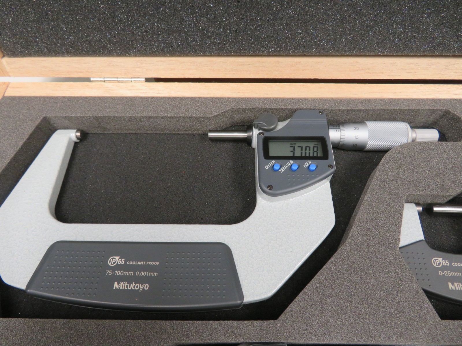 Mitutoyo IP65 Micrometer Set 293-963-30 0-100mm .001mm QK32 - Image 5