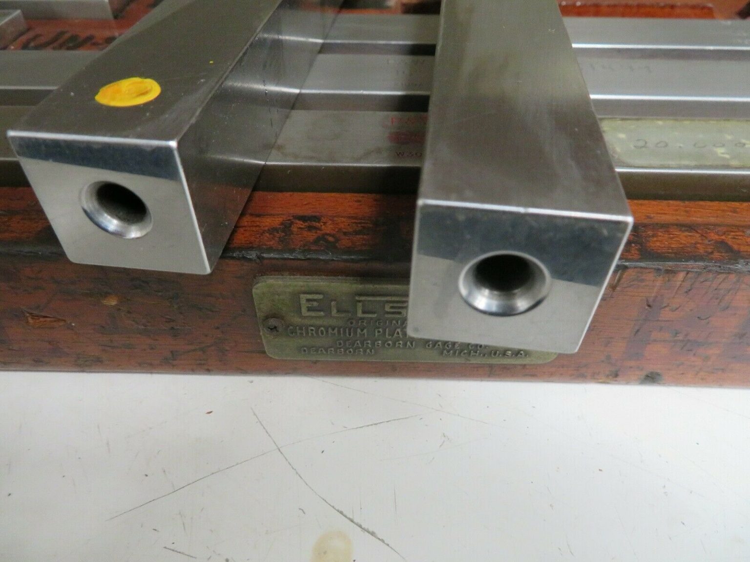 Mixed Large/Long Square Steel Gage Block Set 5"20" NJ8 Bullseye