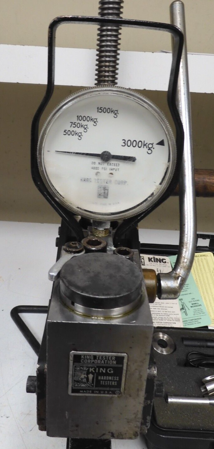 Newage King Test Portable Brinell Hardness Tester Calibrated w/ scope