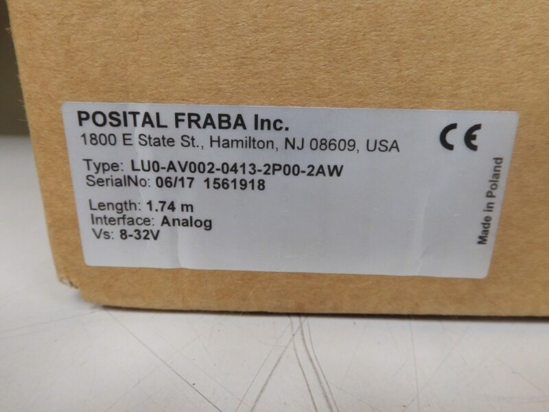 Posital Fraba - LU0-AV002-0413-2p00-2AW - 1.74 M Linear Encoder - PY14 - Image 3