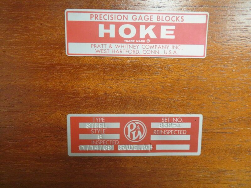 Pratt & Whitney 0.104" Hoke Gauge/Gage Block 