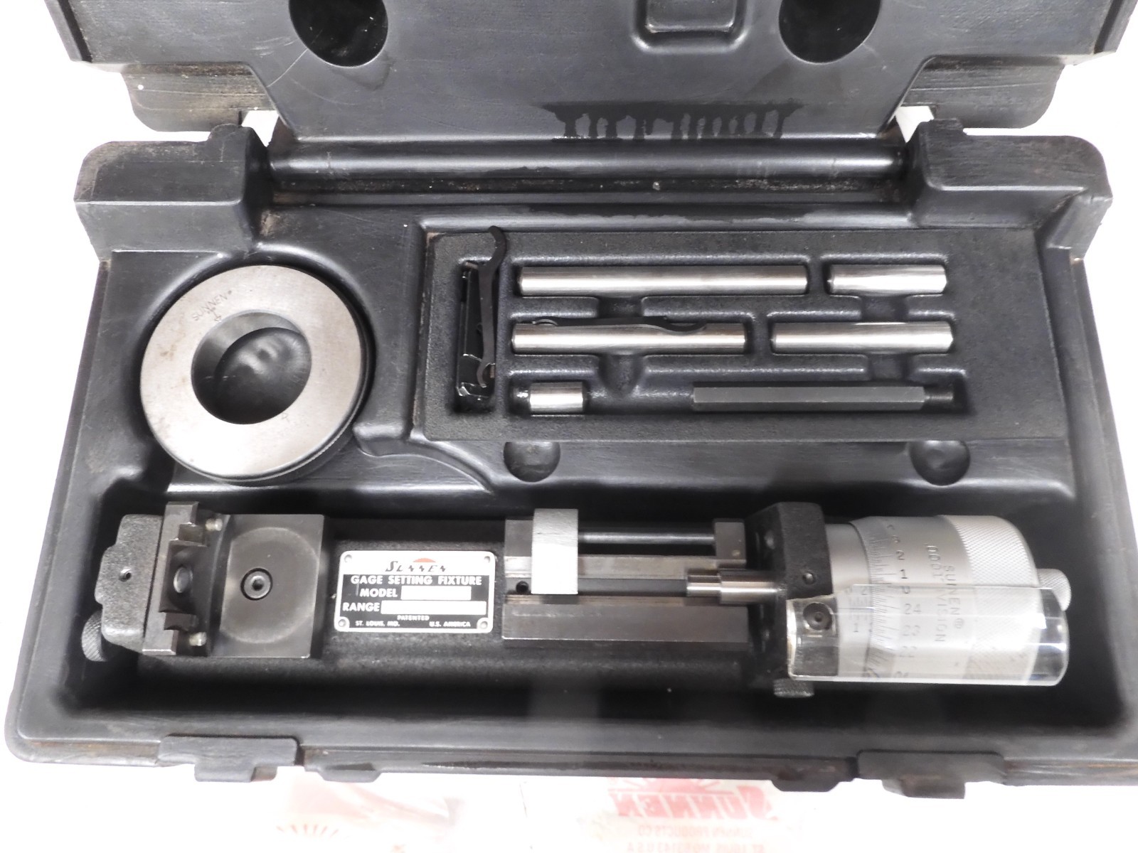 Sunnen CF-1126 Dial Bore Gauge 2-6" Setting Fixture w/ Standards and Case - QF41 - Image 4