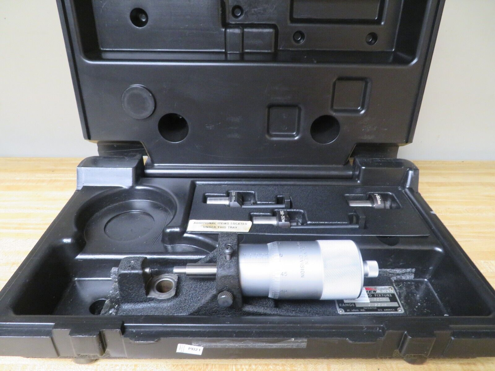 Sunnen CF502M 050mm" Bore Gage Setting Fixture .002mm PB21 Bullseye Calibration