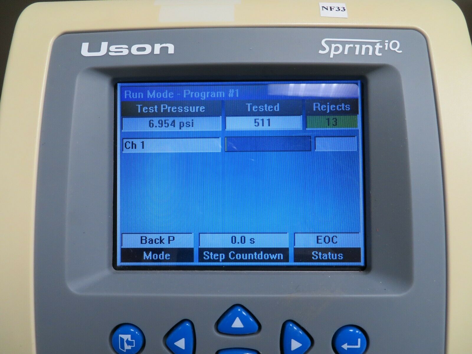Uson Sprint IQ Leak Detector model IB1SP0 010 PSIG NF33 Bullseye