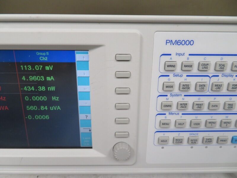 Voltech PM6000 Universal Power Analyzer 2 channel PU66 - Image 5